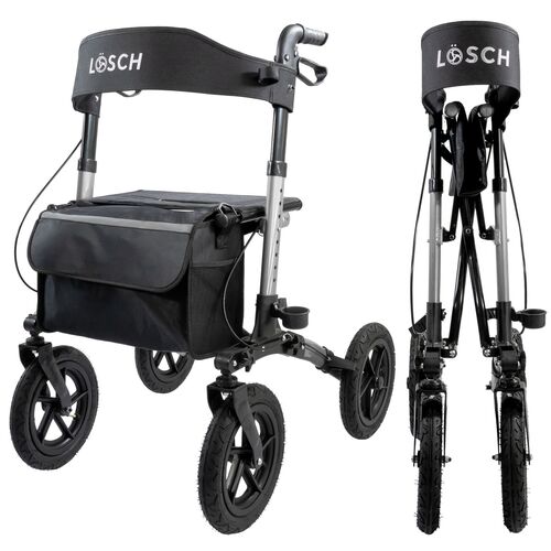 Rollator Tabas Mobility Air Silber (Luftbereift), 1 Stk., LÖSCH REHA