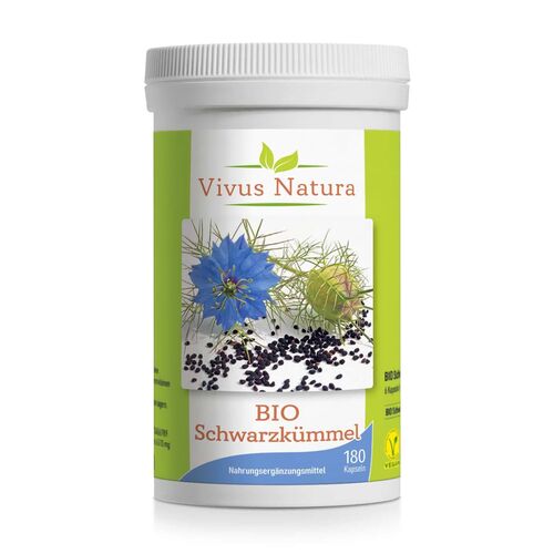 Vivus Natura Bio Schwarzkümmel Kapseln, 180 Stk., Vivus Natura