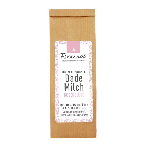 Rosenrot Naturkosmetik - Bademilch &ndash; Rosenbl&uuml;te - Badezusatz - Badepulver, 1 Stk., Rosenrot Naturkosmetik