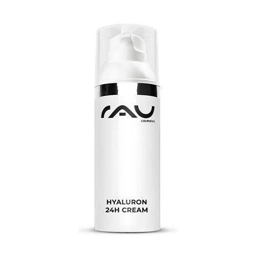 RAU Cosmetics Hyaluron 24 Stunden Anti-Aging Creme mit Hyaluronsäure, Sheabutter & Avocadoöl 50 ml Feuchtigkeitscreme, 50 ML, RAU Cosmetics