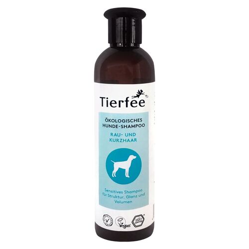 Tierfee Ökologisches Hunde-Shampoo für Rau- und Kurzhaar, 250 ml, Tierfee