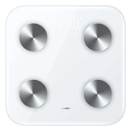 Huawei Scale 3 Wei&szlig; Personenwaage K&ouml;rperanalyse BMI Bluetooth App, 1 Stk., Huawei