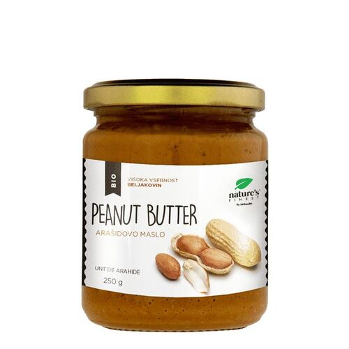 Nature's Finest Bio 100% Peanut Butter - Bio-Erdnussbutter 250 g, 250 G, nature’s Finest