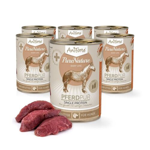 Aniforte Nassfutter Pferd Pur, 400 g, AniForte