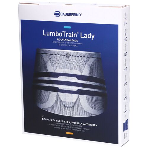 LUMBOTRAIN Lady Aktivbandage Größe 4 Titanium, 1 Stk., BAUERFEIND