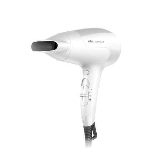 Braun - Haartrockner "Satin Hair 3 HD385 Power Perfection + Diffusor" in Weiß, 1 Stk., BRAUN