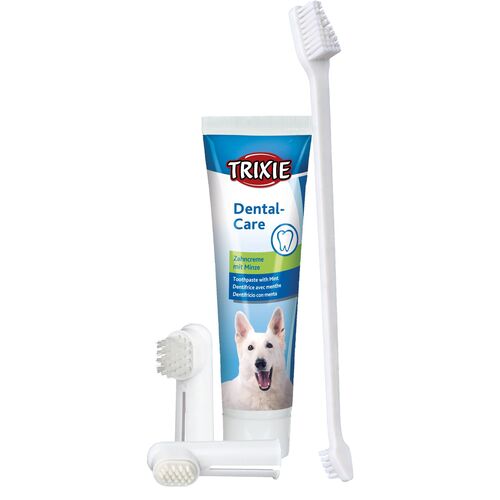 Trixie Zahnpflege Set incl. Zahncreme mit Minze, 1 Stk., Trixie