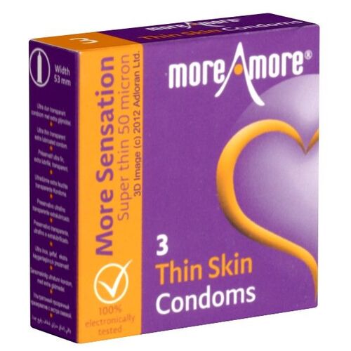 More Amore *Thin Skin*, 3 Stk., More Amore