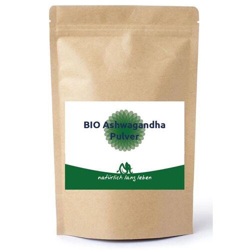 natürlich lang leben BIO Ashwagandha Pulver 100 g, 100 G, natürlich lang leben