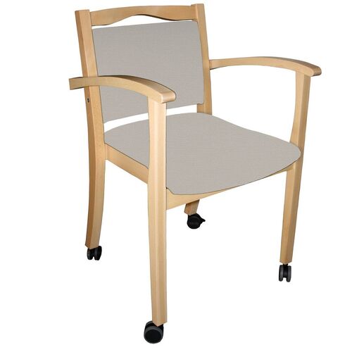 einrichtungsdesign24 Seniorenstuhl mit Armlehnen auf Rollen Alexander, 1 Stk., einrichtungsdesign24