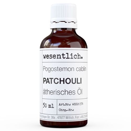 Patchouli - ätherisches Öl von wesentlich., 50 ml, wesentlich.