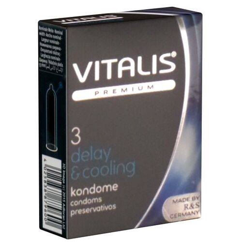 Vitalis Premium *Delay & Cooling* 3 St Kondome, 3 ST, VITALIS