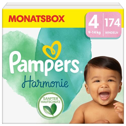 Pampers - Windeln "Harmonie" Gr.4, 9-14kg, 174 Stk., Pampers