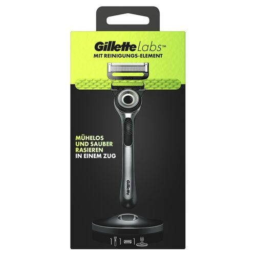 GilletteLabs, Rasierer mit Reinigungs-Element, 1 Griff 1 Klinge, 1 Stk., Gillette