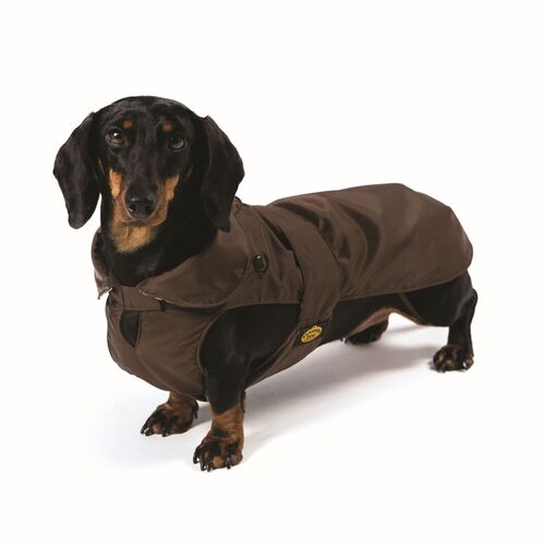 Fashion Dog Hundemantel speziell für Dackel - Braun - 36 cm, 1 Stk., Fashion Dog