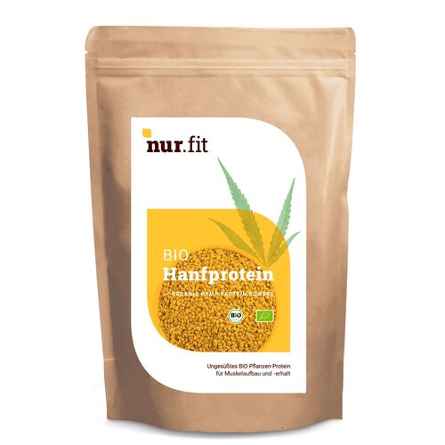 nur.fit BIO Hanfprotein Pulver, 1000 g, nurfit