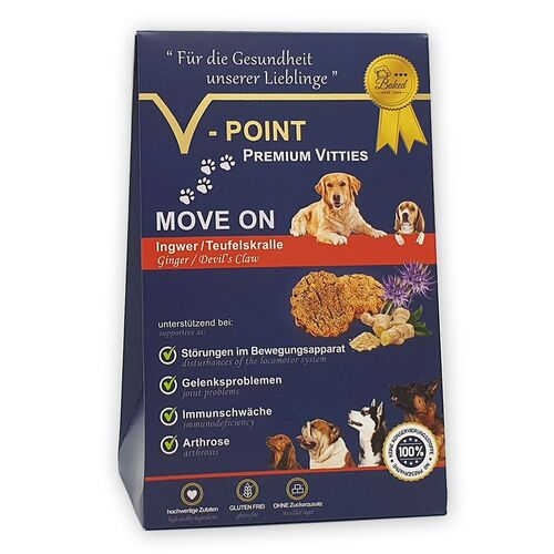 V-POINT&reg; Premium Vitties - MOVE ON - f&uuml;r die Gelenke - 100 % pflanzlich, 250 g, V-POINT