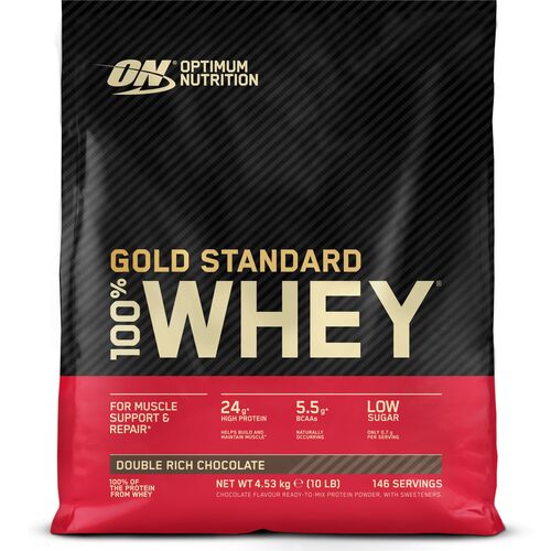 Gold Standard 100% Whey Optimum Nutrition | Verschiedene Geschmacksrichtungen 4,53 kg Pulver, 4.53 KG, Optimum Nutrition