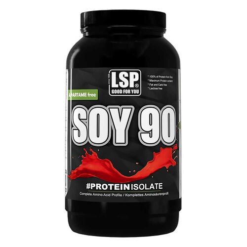 LSP SOY 90 Soja Protein Isolat Erdbeere, 1000 g, LSP