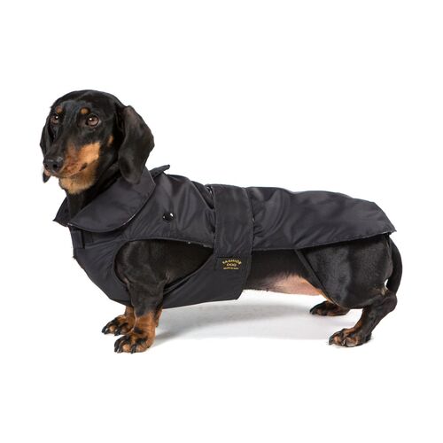Fashion Dog Hundemantel speziell für Dackel - Schwarz - 33 cm, 1 Stk., Fashion Dog
