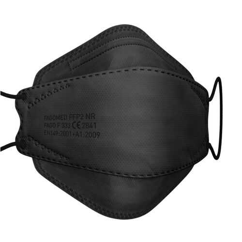 Butterfly Form I FFP2 Einweg I Schwarz, 1 Stk., FAMEX