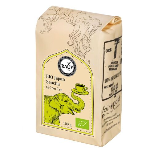 Rauf Tee Grüner Tee Japan Sencha Bio, 0,1 kg, Rauf Tee