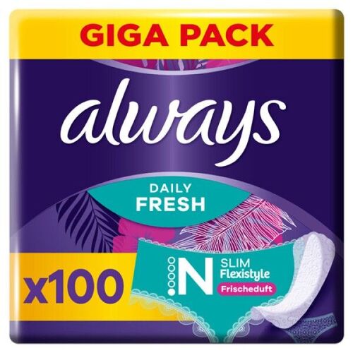 Always Daily Fresh Slim Flexistyle Slipeinlagen 100 St, 100 ST, Always