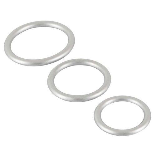 3-teiliges Penisring-Set 'Metallic Silicone Cock Ring Set“ | You2Toys 1 St, 3 ST, You2Toys