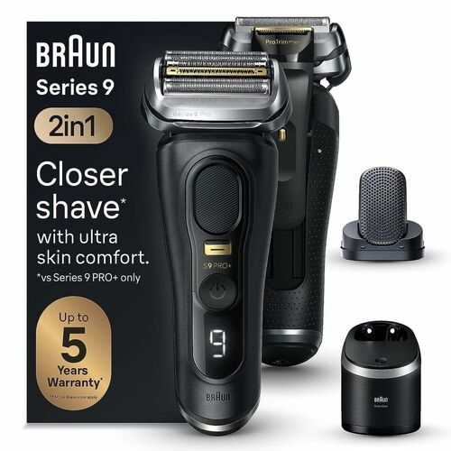 Braun Series 9 Pro+ Reinigungssystem wet&dry Elektrorasierer Herrenrasierer, 1 Stk., BRAUN