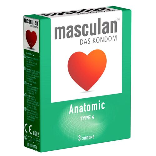 Masculan *Typ 4* (anatomic), 3 Stk., Masculan