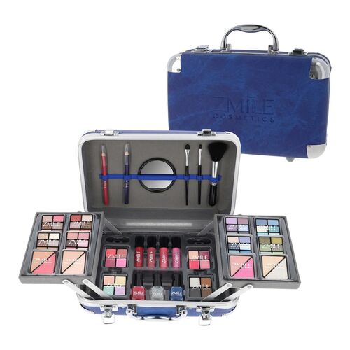 ZMILE cosmetics, Kosmetik-Koffer Traveller blue 87 Teile, 1 Stk., Zmile
