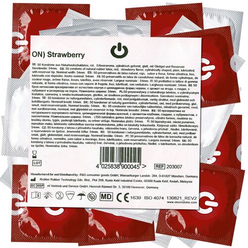 On) *Strawberry*, 50 Stk., On) Condoms