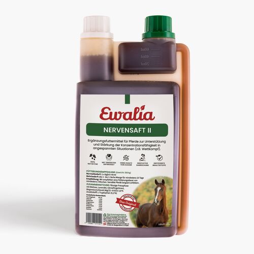 Ewalia Nervensaft 2 für Pferde 1 l Flüssigkeit, 1 L, Ewalia