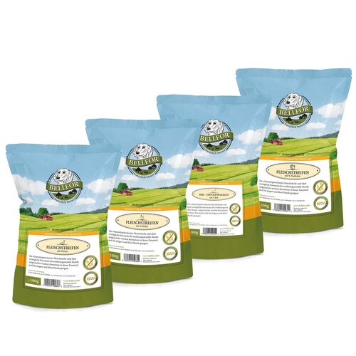 Bellfor Sparset Nr. 11 - Hundesnacks - Enten, 400 g, Bellfor