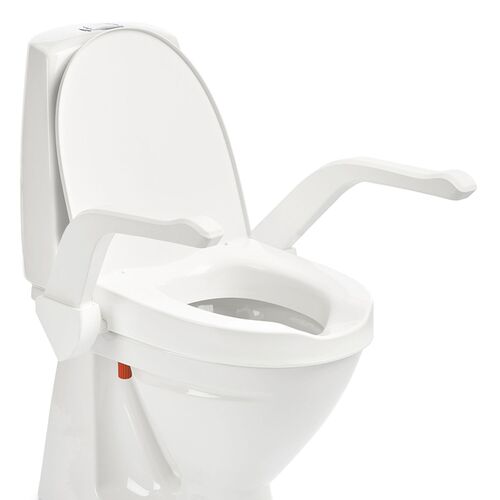 Etac My-Loo Toilettensitzerhöhung fest mit Deckel und Armlehnen, 1 Stk., Etac