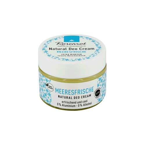 Rosenrot Naturkosmetik - Deo Creme &ndash; Meeresfrische - 0% Aluminium - 0% Alkohol, 1 Stk., Rosenrot Naturkosmetik