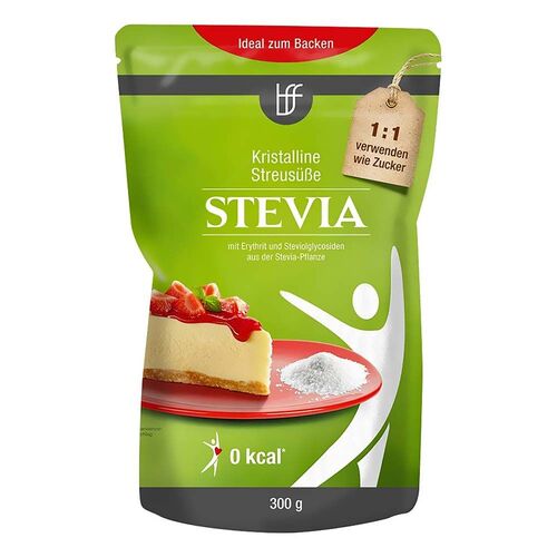 BFF Stevia Kristalline Streusüße, 300 g, BFF