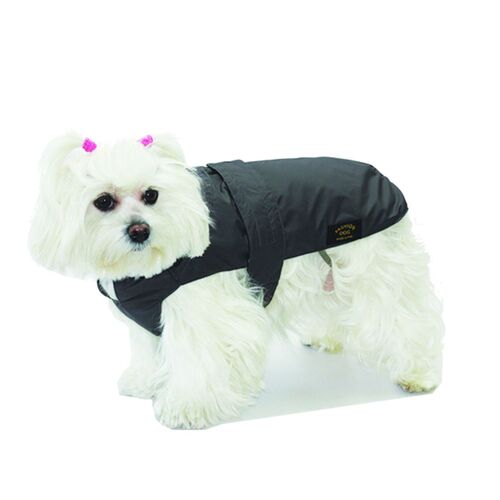 Fashion Dog Hundemantel mit Kunstpelz-Futter - Schwarz - 80 cm, 1 Stk., Fashion Dog