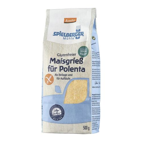 Spielberger Polenta Maisgrieß demeter glutenfrei, 500 g, Spielberger