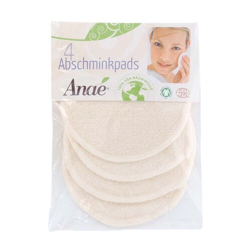 Anae - Abschminkpads Bio-Baumwolle, 4 Stk., Anae