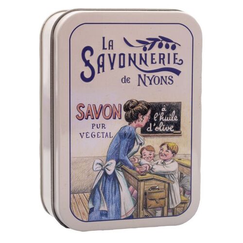 La Savonnerie de Nyons - Metallbox mit Seife - Schule, 275 g, La Savonnerie de Nyons