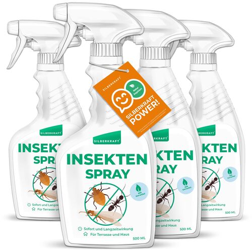 SILBERKRAFT Universal Insektenspray, 4x500 ml, Silberkraft