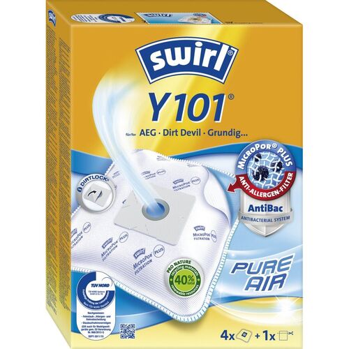 Swirl Y101 Staubsaugerbeutel, 4 Stk., Swirl