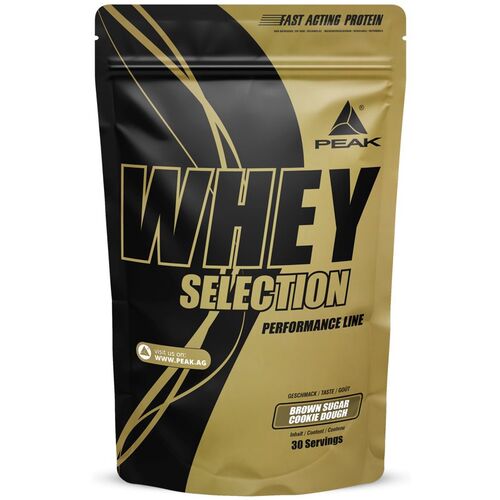 PEAK Whey Selection - Geschmack Brown Sugar Cookie Dough, 0,9 kg, Peak
