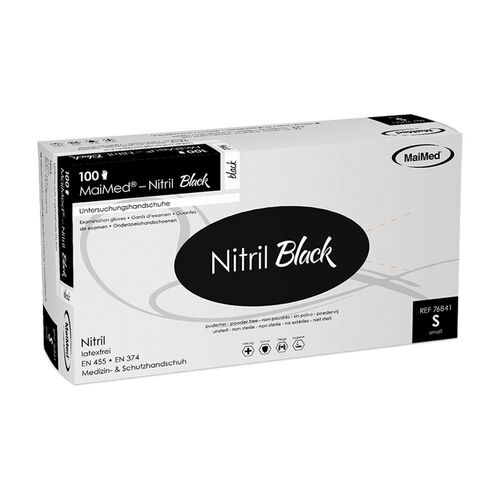 Maimed Nitril Black S, 100 Stk., MaiMed