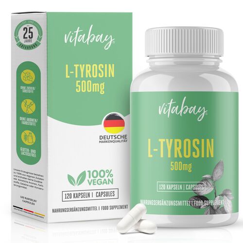 Vitabay L-TYROSIN 500mg, 120 Stk., Vitabay