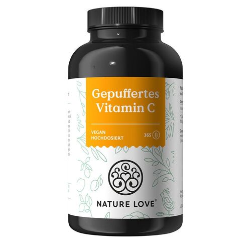 NATURE LOVE® Gepuffertes Vitamin C, 365 Stk., Nature Love