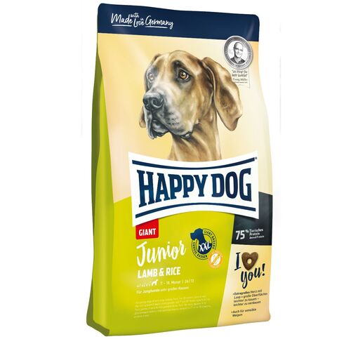 Happy Dog Junior Giant - Lamm & Reis, 15 kg, Happy Dog