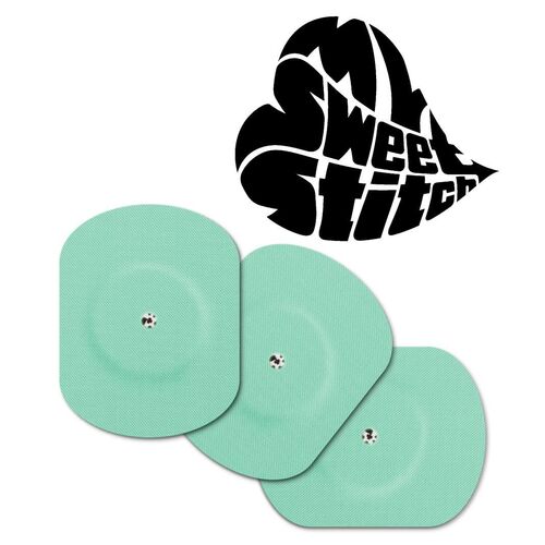 MySweetStitch | Fixierpflaster Freestyle Libre 1 & 2 mit Belüftungsloch, 25 Stk., MySweetStitch