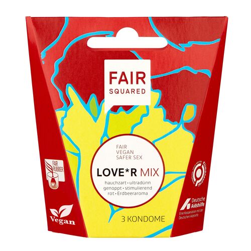 FAIR SQUARED Kondome LOVE*R MIX, 3 st, Fair Squared